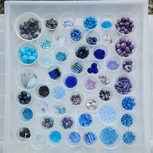👉*HUGE* BUNDLE of BLUE, PURPLE, LAVENDER, COBALT, ETC. BEADS ~MANY SHAPES SIZES